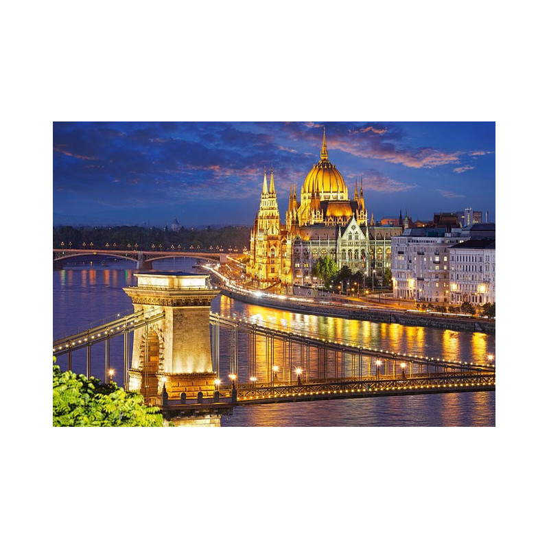 Budapest view at dusk