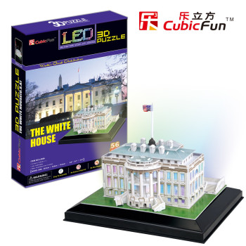 The White House (USA) светещ 3D Пъзел