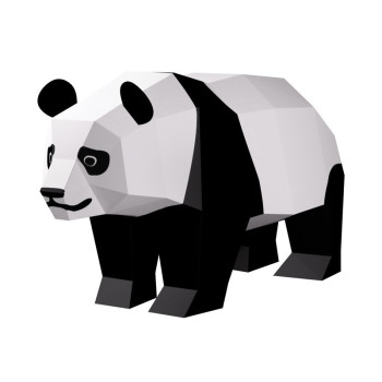 Панда - картонен модел