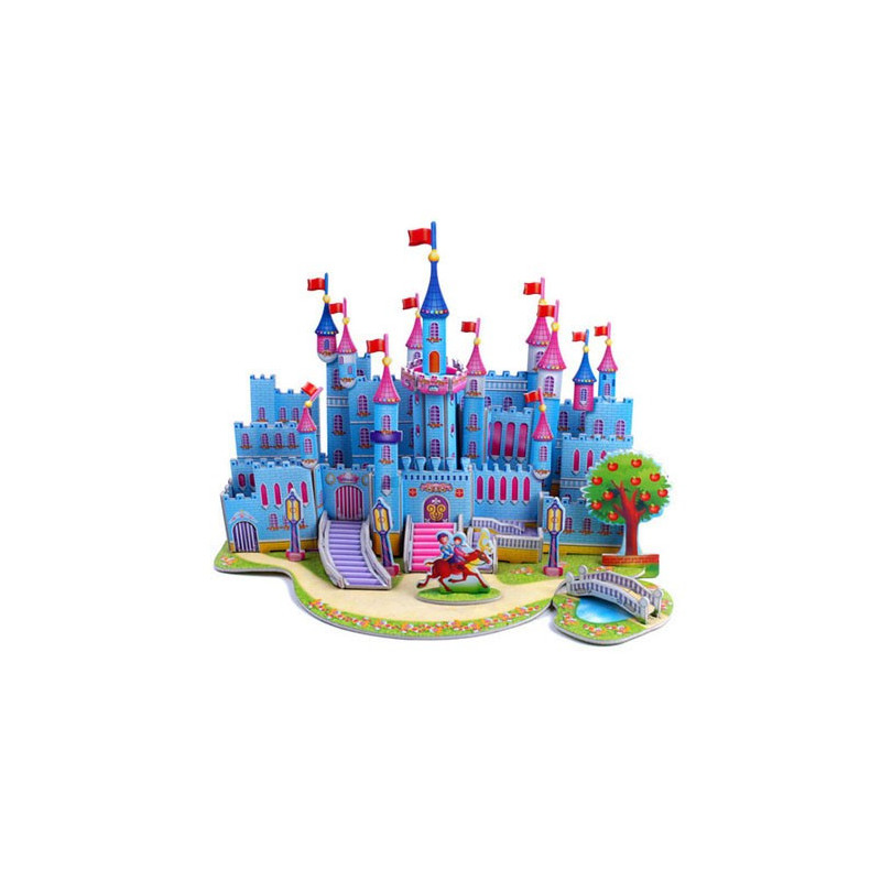 Син замък - 3D Пъзел