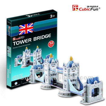 Mini Tower Bridge (England) - 3D Пъзел