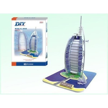 Burj Al Arab - Dubai -  3D Puzzle Model Children DIY Toys