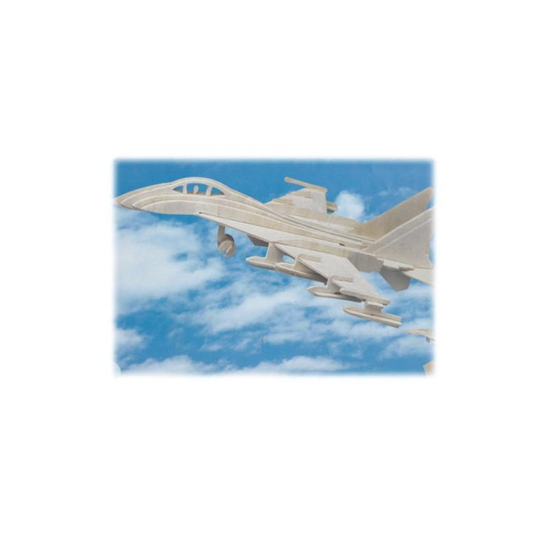 SU 27 самолет - дървен 3D пъзел