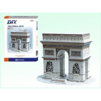 Building Arc De Triomphe Paris Model  3D- Educational Puzzle