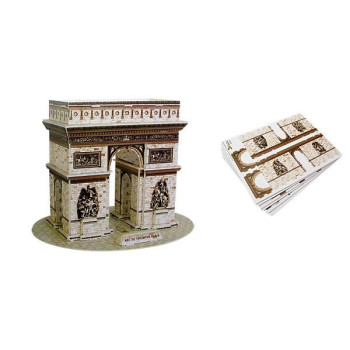 Building Arc De Triomphe Paris Model  3D- Educational Puzzle