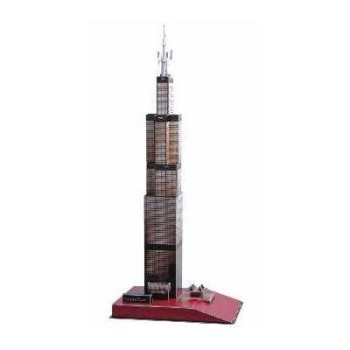 Sears Tower Chicago Building Model  3D - Educational Puzzle