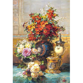 Пъзел - „Fleurs Sur Une Table”, Jean-Baptiste Robie