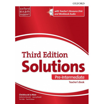 Комплект за учителя Solutions 3E Pre - Intermediate ESS TB & RES Disk Pack