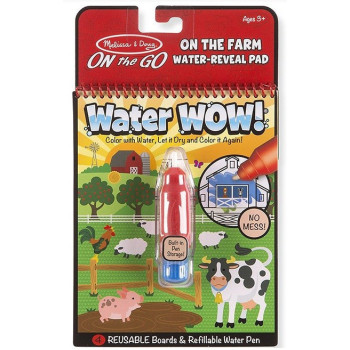Книжка за оцветяване Вода УАУ! - Ферма - Water Wow Farm - Melissa & Doug