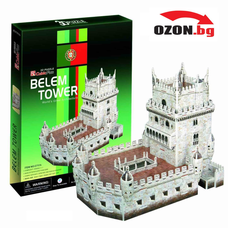 Триизмерен пъзел 3D Belem Tower 