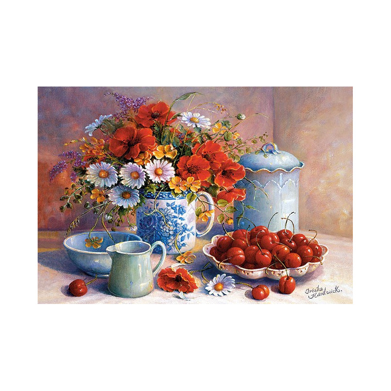 Medow Flowers and Cherries