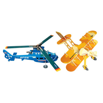 Helicopter & Biplane