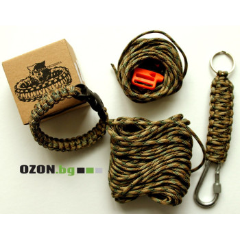 Гривна за оцеляване - Bracelet Kit Multicam