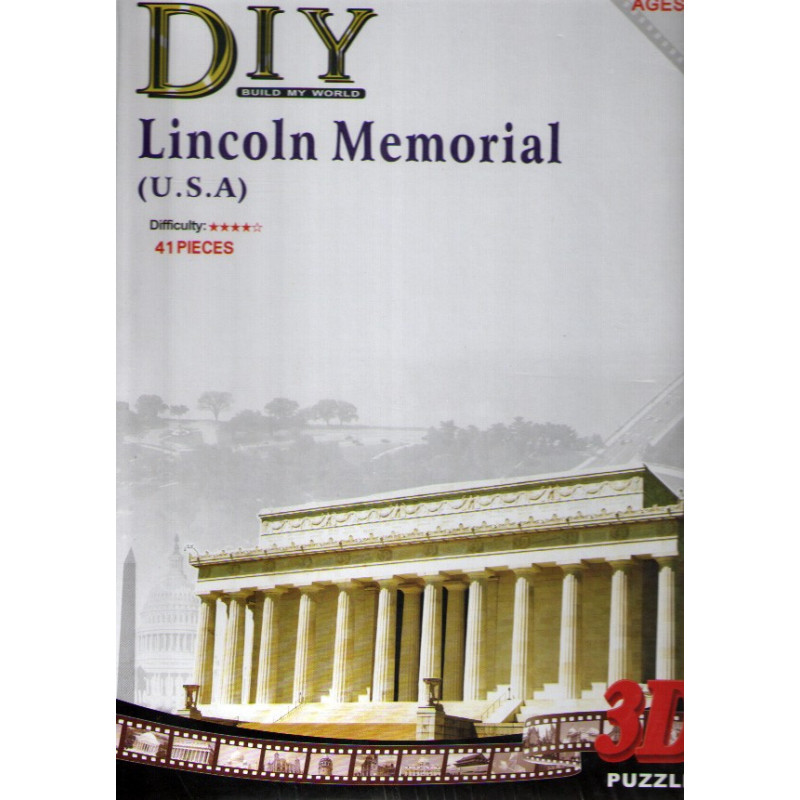 Lincoln Memorial (U.S.A.) - 3D Пъзел