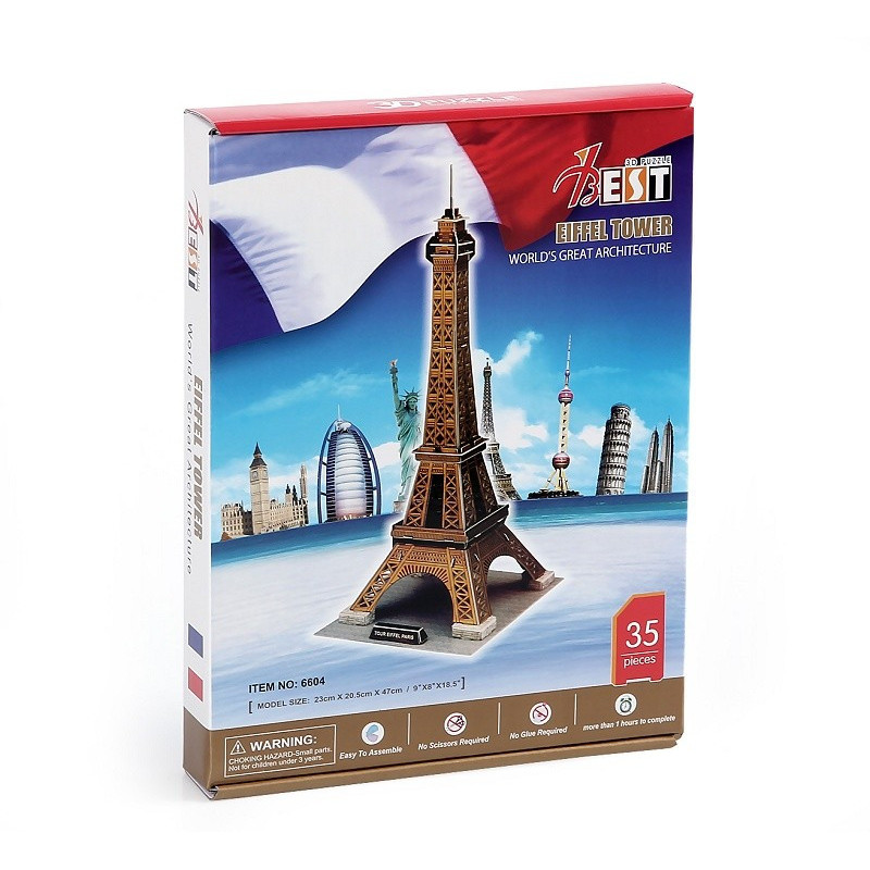 Eiffel Tower - 3D Пъзел